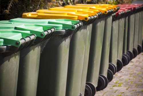 Properly placed commercial skip in Bromley