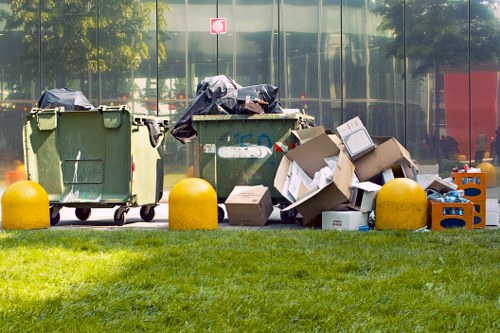 Organized house clearance process with team members