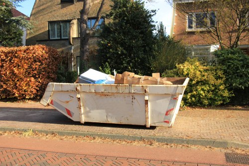 Construction site waste removal services